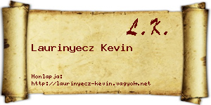 Laurinyecz Kevin névjegykártya