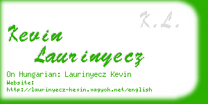 kevin laurinyecz business card